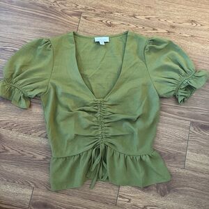 Top Shop - 2 Tops (green and black)
